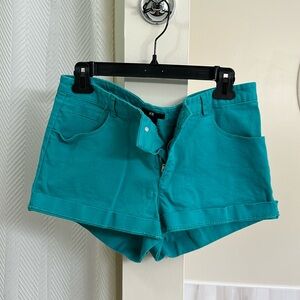 Teal shorts